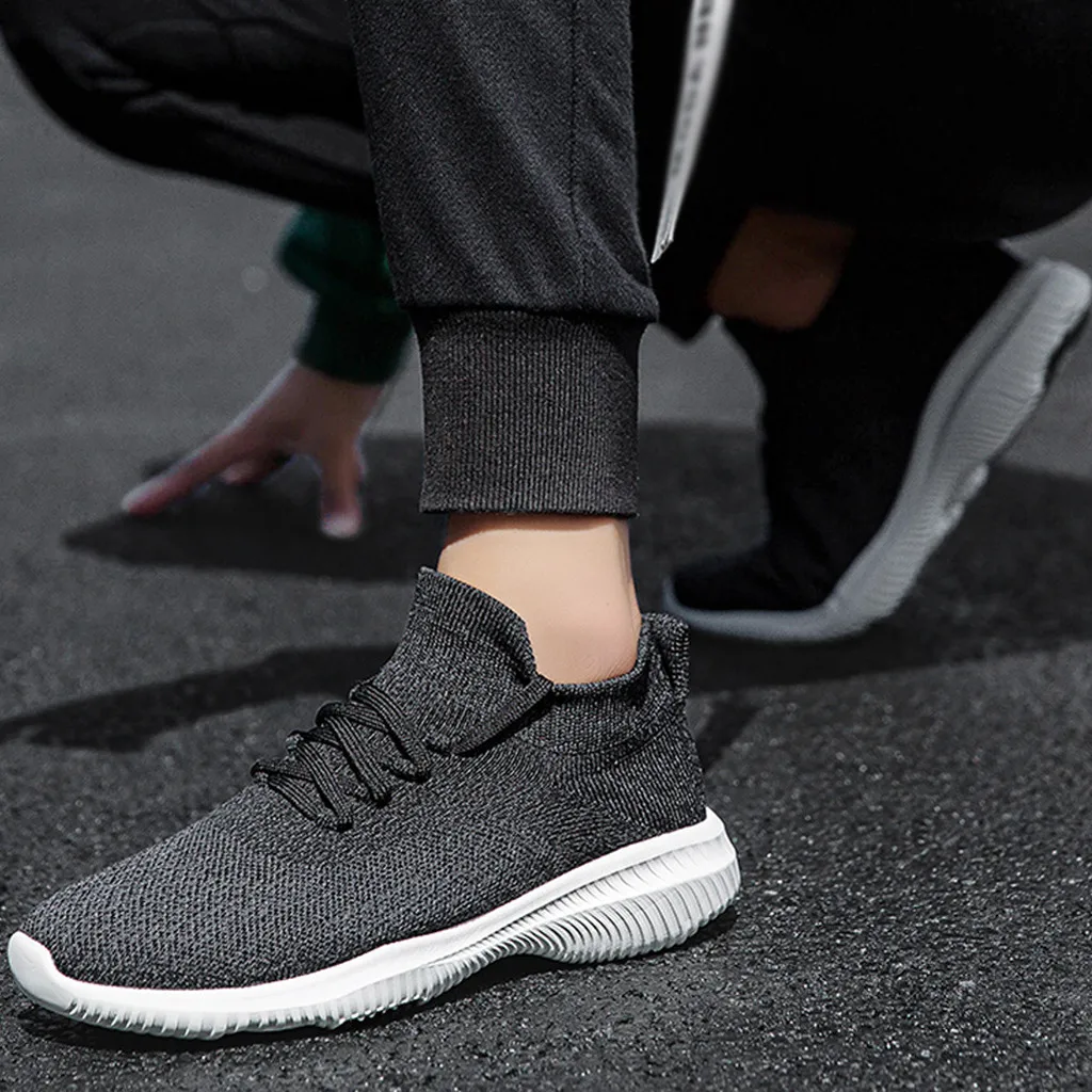 

Men Breathable Sneakers No-slip Men Vulcanize Shoes Male Air Mesh Lace Up Wear-resistant Casual Shoes Tenis Masculino 8.20