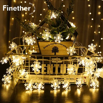 

LED Light String Christmas Snowflake Holiday Decoration