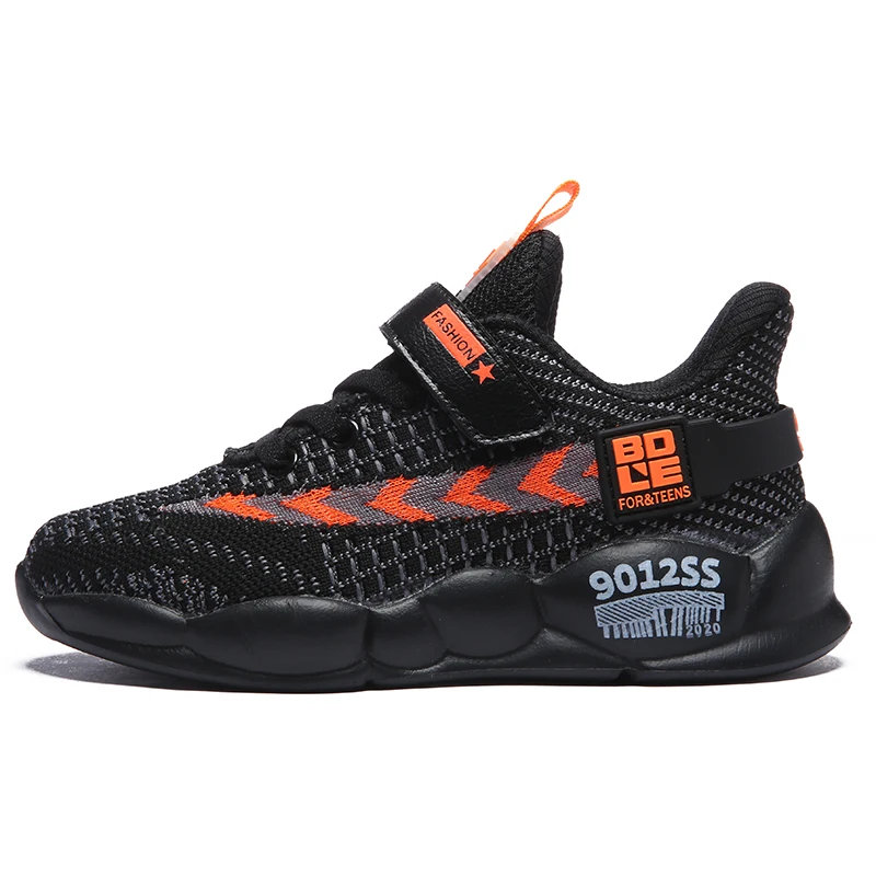 Boys Shoes Black Brand Thick Sole Soft Children Casual Shoes Non-slip Boys Walking Shoes Fashion Kids Sneakers Footwear Outdoor Boy Shoes Child - Цвет: Boys Shoes Black