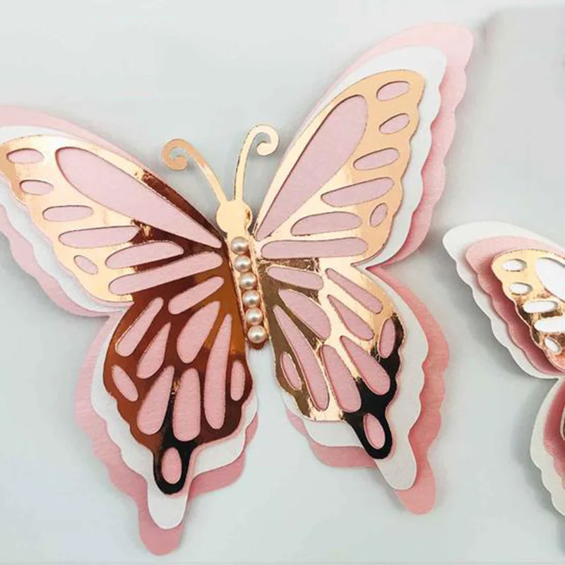metal cutting dies cut die mold 4pcs lace butterfly decoration Scrapbook paper craft knife mould blade punch stencils dies