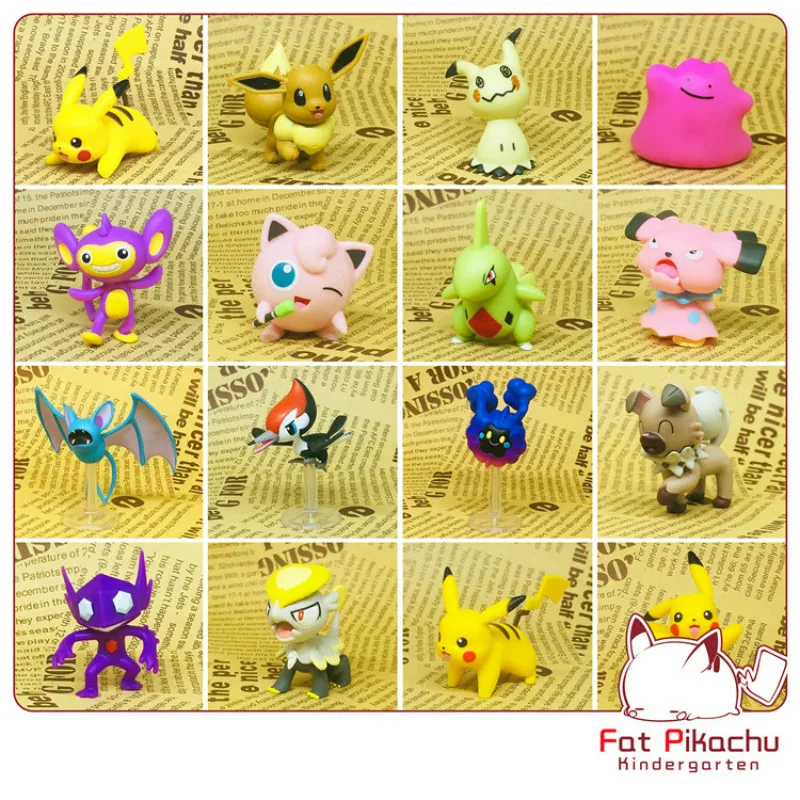 Tomy Pokemon 4 6 см Charmander Popplio Litten Pikachu Rowlet Treecko Eevee Fennekin Greninja аниме фигурка куклы
