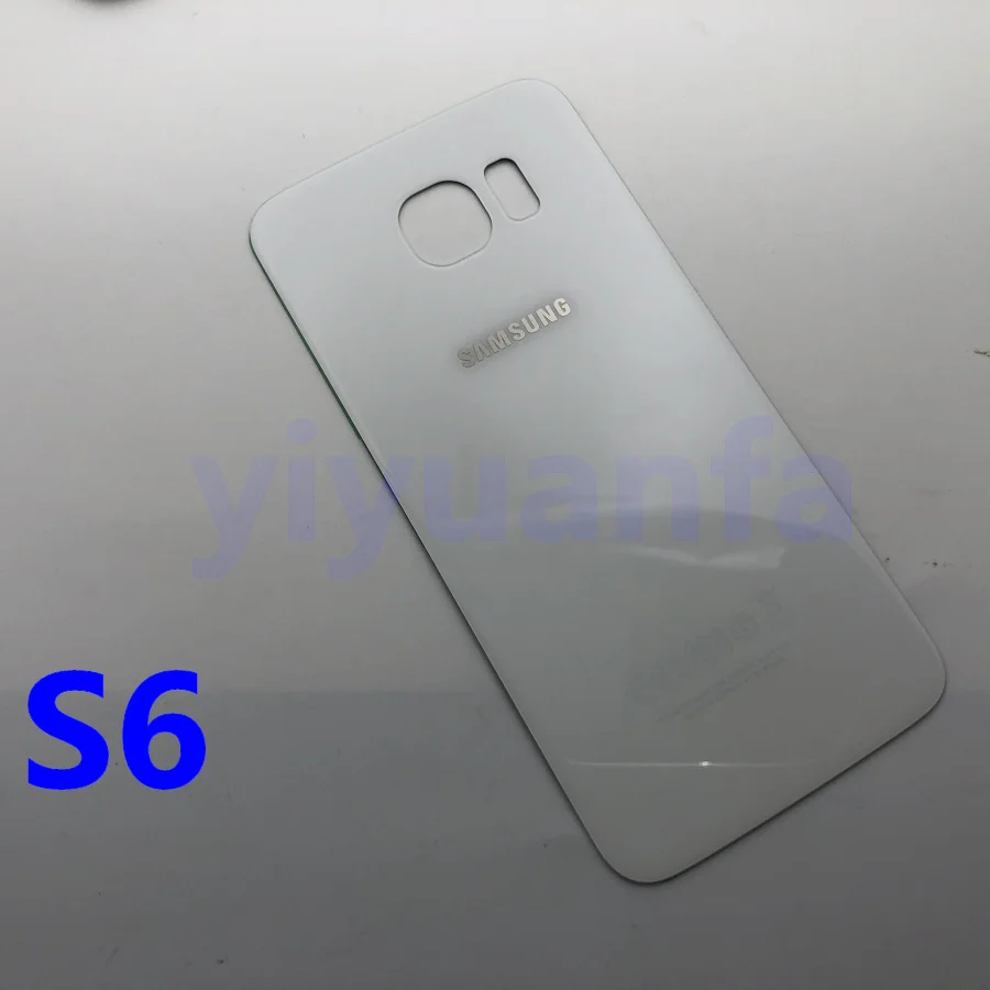 Чехол для аккумулятора S6 для samsung Galaxy S6 G920, задняя крышка G925 G928 S6 Edge S6+ S6Edge Plus, Задняя стеклянная крышка корпуса