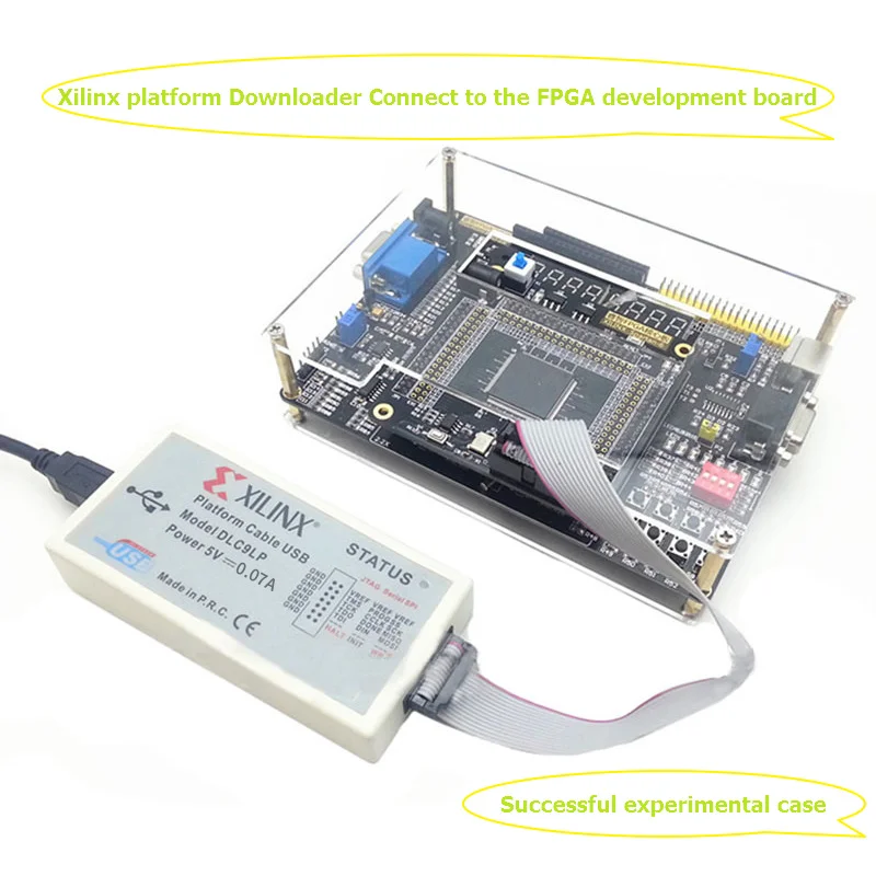 Cabo de Download Programador para Fpga Xilinx Plataforma Cabo Jtag Cpld Xc2c256 Xl003 Usb - Imagem 5