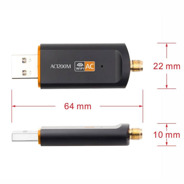 USB 3,0 1200 Мбит/с Wifi адаптер двухдиапазонный 5 ГГц 2,4 ГГц 802.11AC антенна Wifi ключ сетевая карта NC99