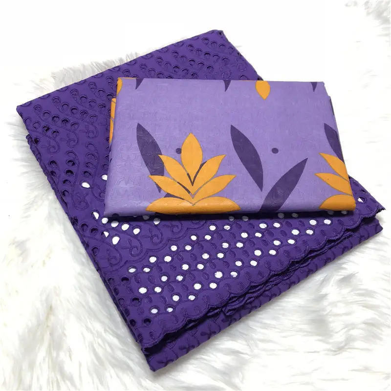 

Swiss voile lace in Switzerland high quality African Bazin Riche fabric French Punch Cotton Lace Fabric 5+2Yard/Lo ABS30