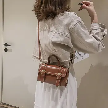 

Women Leather Vintage Handbag Shoulder Lady Crossbody Bag Tote Messenger Satchel Purse