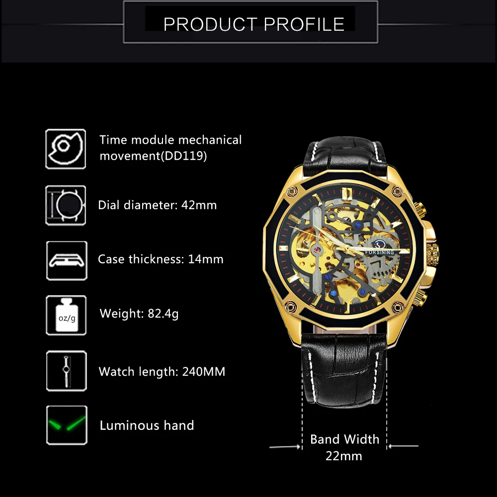 H7e4e2a18369d4c529b2e2664946534c1H FORSINING Golden Top Brand Luxury Auto Mechanical Watch Men Stainless Steel Strap Skeleton Dial Fashion Business Wristwatches