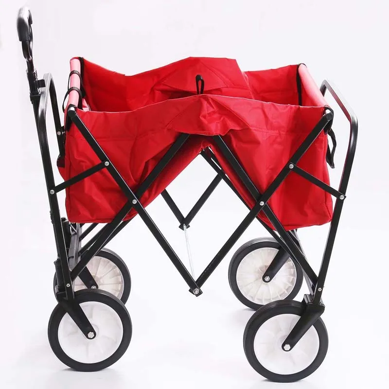 Складная садовая тележка Techtongda многофункциональная Полезная уличная красная