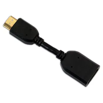 

100 Any Angle Adjustable Rotation HDMI Male to Female Swivel Adapter Converter BlacK