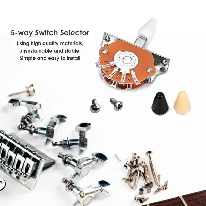 

Durable Switch Selector Skillful Manufacture 5-way Switch Selector Toggle Switches for ST FD Electric Guitar Replacement Part