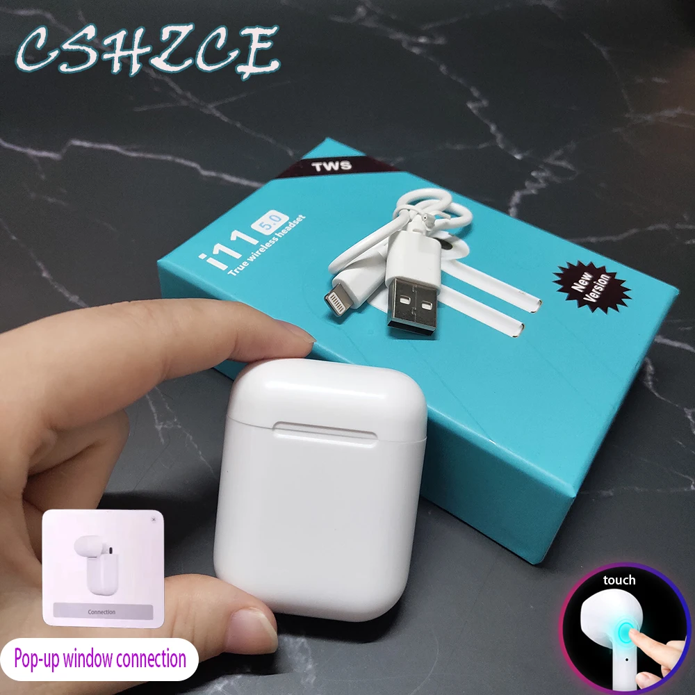 

i11 Tws inpods 12 Bluetooth Earphone Wireless Headphone Touch Control Headset 3D Sound Mini Wireless Earphone PK tws i 20 i30