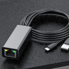 1 м Micro USB2.0 к RJ45 10/100 Мбит/с USB Ethernet адаптер сетевой карты Ethernet адаптер для пожарной ТВ-карты