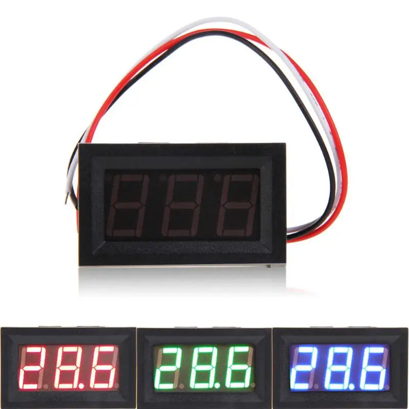 Мини DC 0-10V RGB LED панель Цифровой дисплей измеритель напряжения вольтметр |