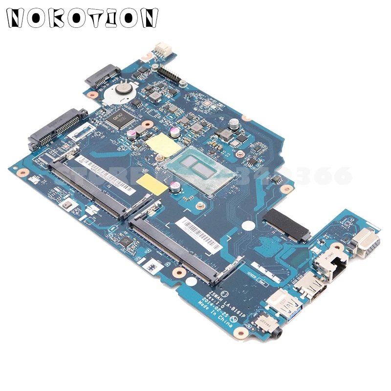 NOKOTION NBML81100D Z5WAH LA-B161P основная плата для acer aspire E5-571 E5-531 материнская плата для ноутбука DDR3L SR23W I7-5500U процессор