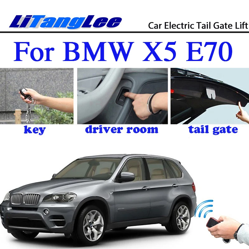 Litanglee Auto Elektrische Tail Gate Lift Achterklep Helpen Systeem Voor Bmw X5 E70 2007 ~ 2013 Afstandsbediening Kofferbak Deksel Litanglee Auto Elektrische Tail Gate Lift Achterklep Helpen Systeem Voor Bmw X5 E70 2007 ~ 2013 Afstandsbediening Kofferbak Deksel