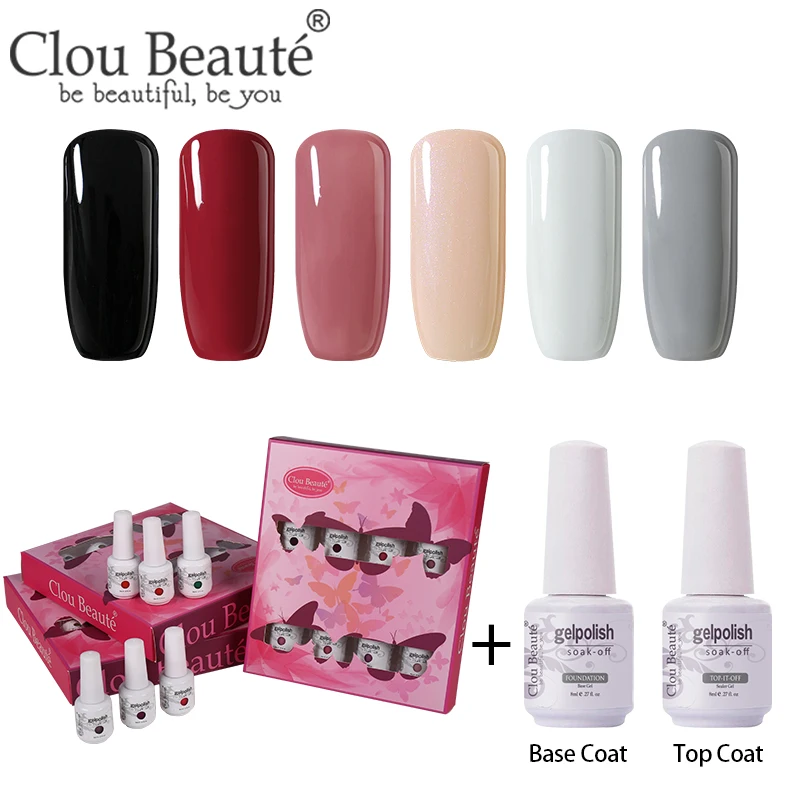 ZH35 Clou Beaute 8 шт./компл. Гель-лак для ногтей гибрид Лаки грунтовка лаки для ногтей Маникюр 8 мл Гель-лак для ногтей УФ лак - Цвет: ZH35