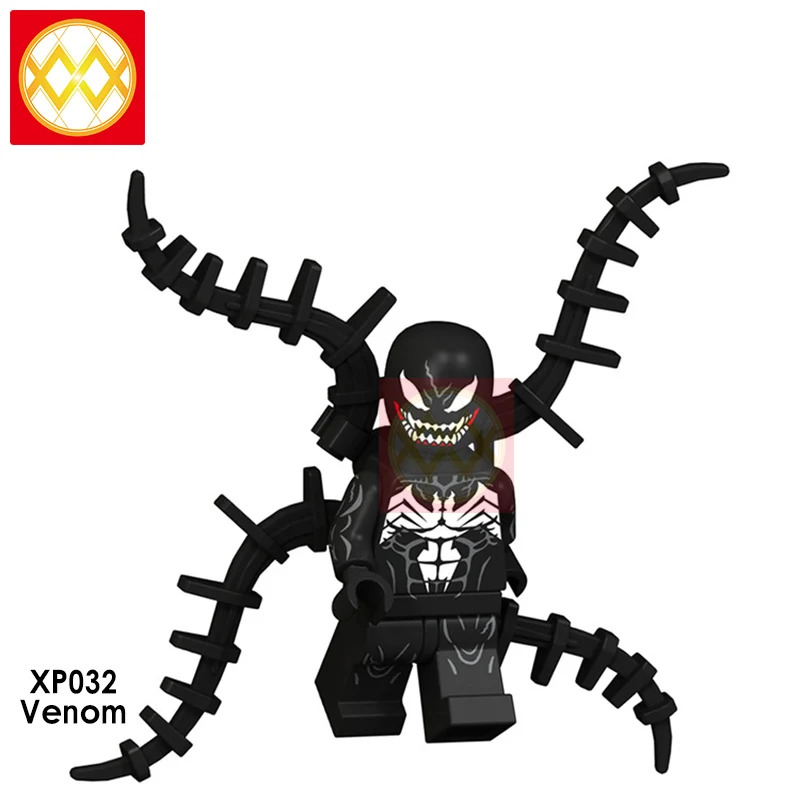 Одиночная Marvel Super Hero Agent Anti Venom Carnage Riot Spider Man Venom Eddie Brock строительные блоки Набор Модель игрушки для детей - Цвет: XP032