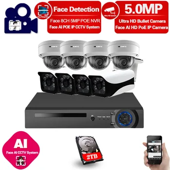 

Home Poe Cctv Security System Kit 8 channel Nvr Outdoor Waterproof Video Surveillance Cameras 5mp Poe Ip Camera System Full Set