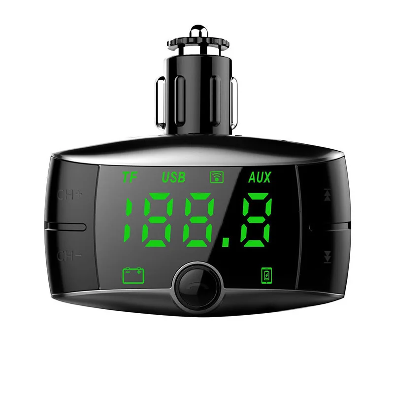 Беспроводной Bluetooth FM передатчик модулятор ЖК-дисплей Дисплей Автомобильный MP3-плеер двойной зарядное устройство USB AD2P Bluetooth mp3 игрок WMA SD/MMC