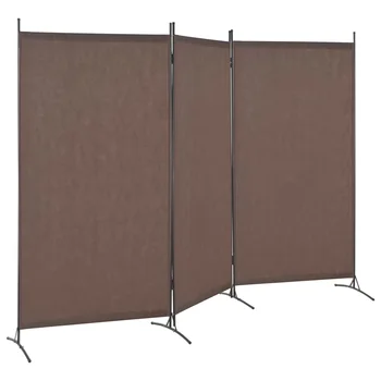 

Metal 3-Panel Peacock Screen Room Divider Folding Partition Gift Desktop Decor