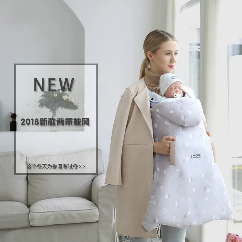 

2 in 1 Keep Warm Baby Carrier Cloak Mantle Cover Autumn Winter Infant Windproof Strap Hug Quilt Waist Stool Stroller Accessories