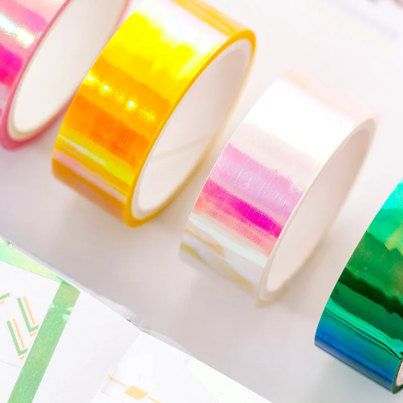 Fantasy Ocean Planet Basic Laser Series Bullet Journal васи лента набор клейкой ленты DIY Скрапбукинг наклейка этикетка Крафтовая Маскировочная