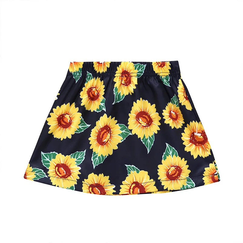 

Summer Europe & America Style Girls Skirts Children's Girls'clothing Printing A-type Half-length Skirt Children's Short Skirts