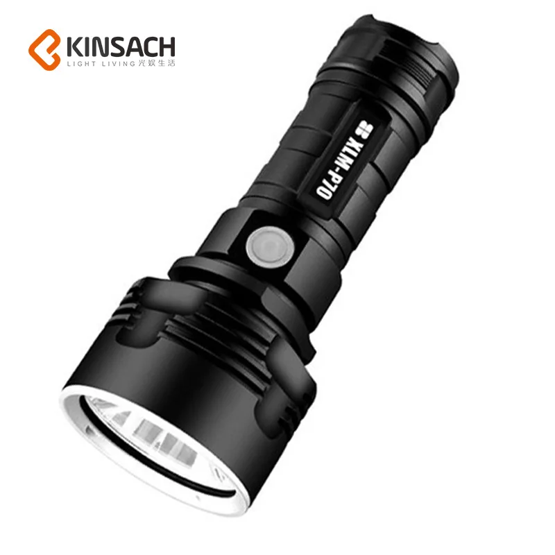 

Super Bright LED Flashlight XHP70.2 4 core LED Torch Tactical Waterproof Camping Hunting light Ultra Bright Lantern KS-2007