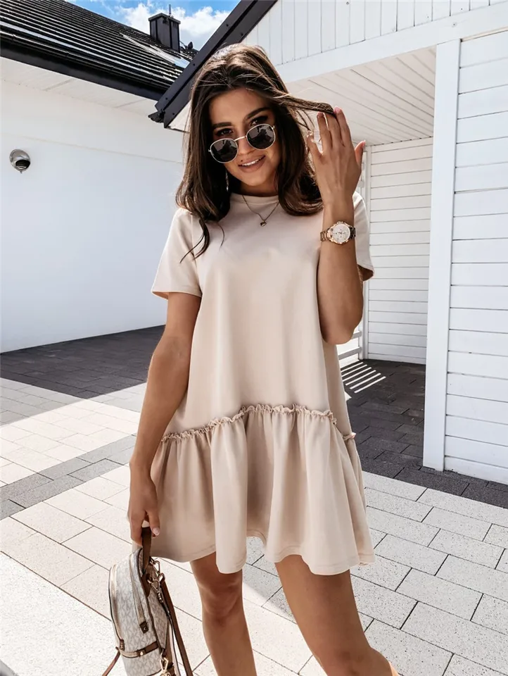khaki summer dress