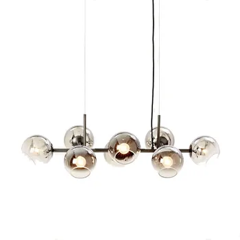 

Modern Creative Glass Chandelier Nordic Lighting Simple Personality Magic Bean Bedroom Molecular Lamp Nordic Living Room Lamps
