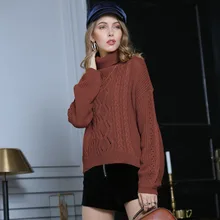 New Knitwear Turtleneck Women Pullovers Autumn Winter Hollowing Knitted Sweater Ladies Causal Jumpers 2020 Pull Hiver Femme
