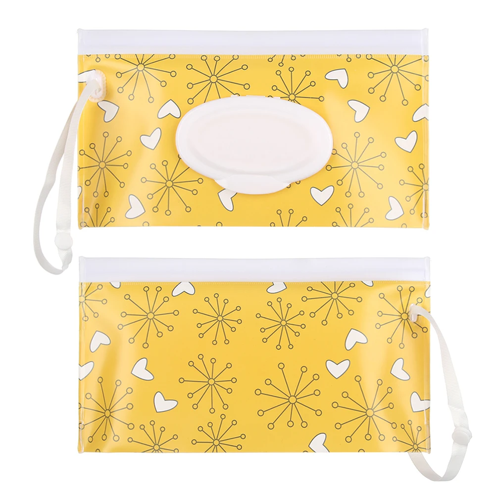 31 styles Portable Wet Wipes Bag EVA Self-sealing Wet Tissue Bag Flip-top Extraction Hand-held Tissue Stroller Accessory