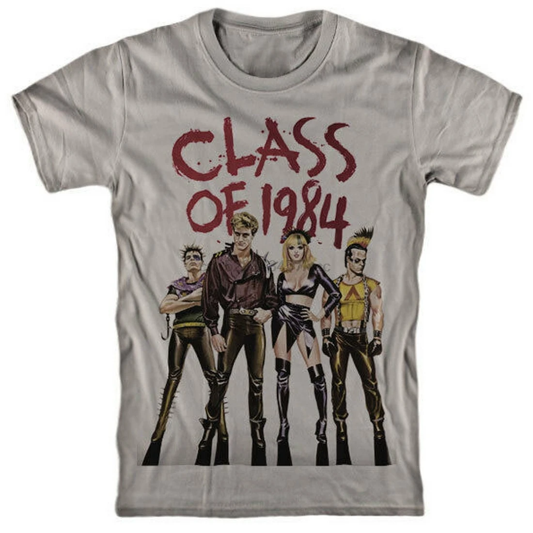 Class Of 1984 Tops Tee T Shirt Drugstore Alice Cooper We Are The Future Michael J. Fox T-Shirt Casual Print Fashion | Мужская одежда