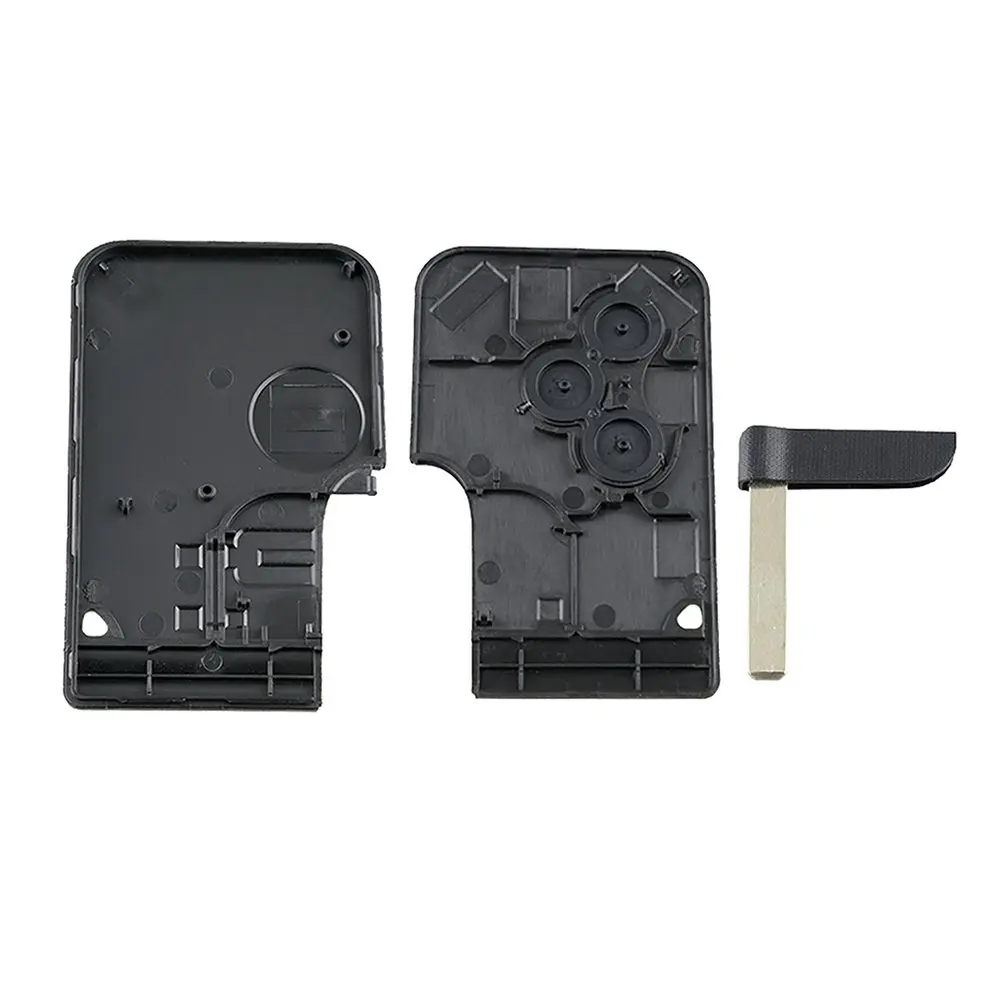 3 Смарт карта с кнопками для Renault Clio Logan Megane 2 Koleos Scenic Card Case черный Автомобильный