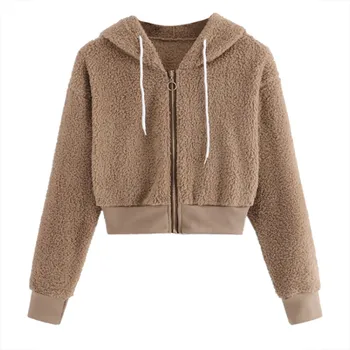 

Autumn MAXIORILL Hoodie худи Hoody women sweatshirt толстовка женская Solid Fluffy Drawstring Long Sleeve Sweatershirt #3