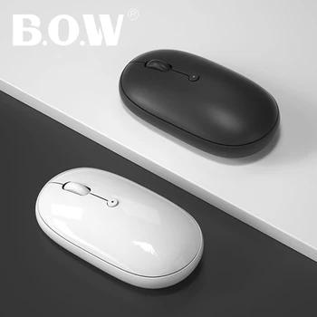 

B.O.W Rechargeable Wireless Mouse Girl , Silent Optical Mouse USB 2.4Ghz Connected Plug and Play, Slim and Light to Carry