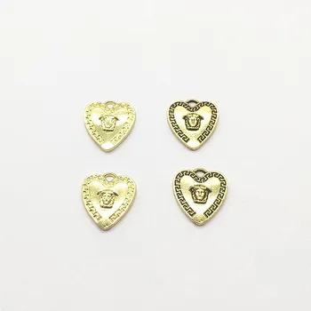 

New arrival! 20x18mm 100pcs Zinc Alloy Heart shape charm for Hand Made Earrings DIY parts,Jewelry Findings & Components