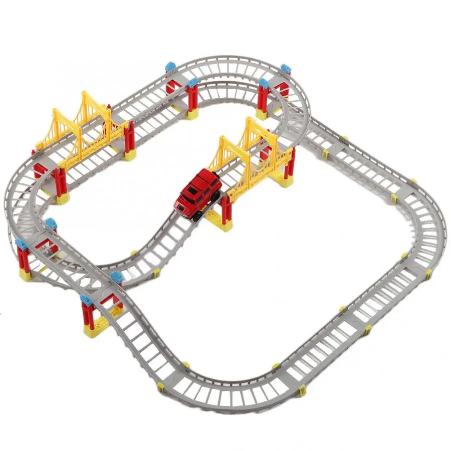 

Kid Child Electric Simulation Car Model Track Set Railway Road Flexible Track Toys Early Education Children Interesting Toy