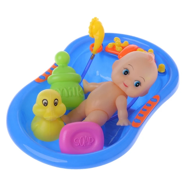 Bathtub With Baby Doll Bath Toy For Child Water Floating Toys Early Educational Y4UD 1