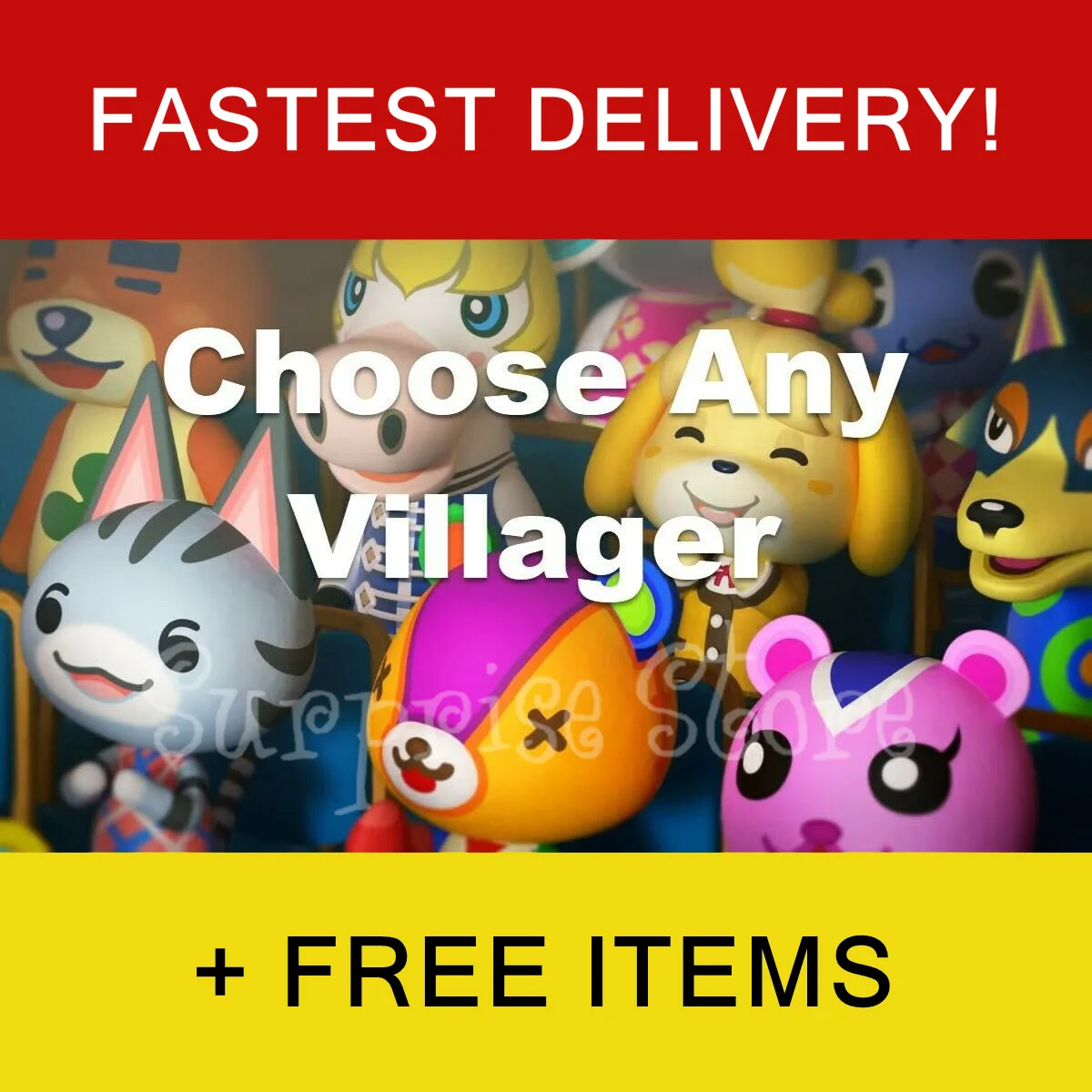 No es Amiibo, aldeano cruzado de Animal raro, se mueve en Raymond, Judy, Marshal, Audie, Dom, entradas y campana gratis