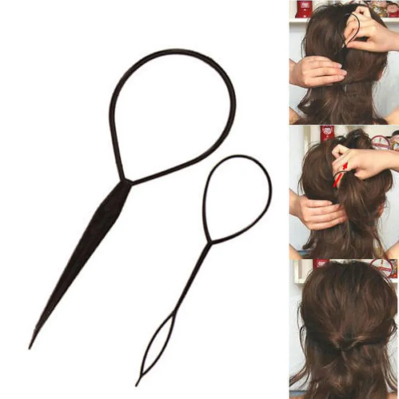 2 Stks/partij Styling Gereedschap Hair Styling Topsy Tail Haar Vlechten Machine Clips Voor Hair Curler Voor Haar Acessorios Para Cabelo