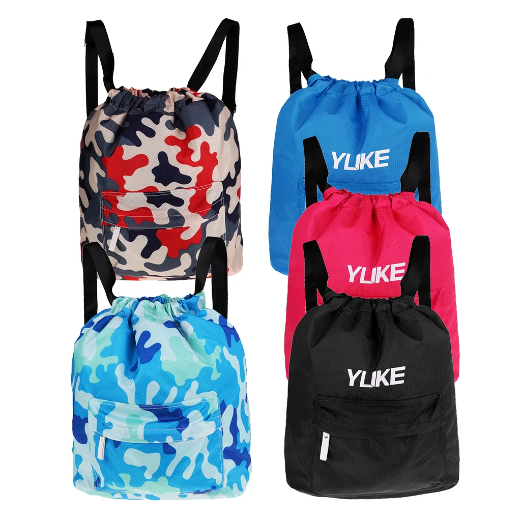 Waterproof Gym Swimming Drawstring Backpack Swim Beach Bag Swimming Bags For Hiking Camp