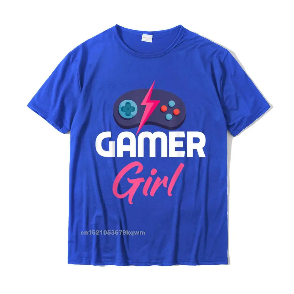 Pure Cotton Mens Short Sleeve Unique T Shirts Comics Tops Shirts 2021 Hot Sale Casual Round Collar T Shirt Free Shipping Funny Gamer Girl Video Games Funny Gaming Lover Gift T-Shirt__3049 blue