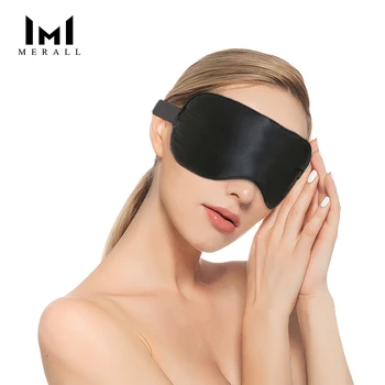 

High Quality Pure Silk Sleep Mask Eye Cover Sleeping Masks Eyeshade Eyepatch For Girls Boy Travel Sleeping Aid Bandage Blindfold
