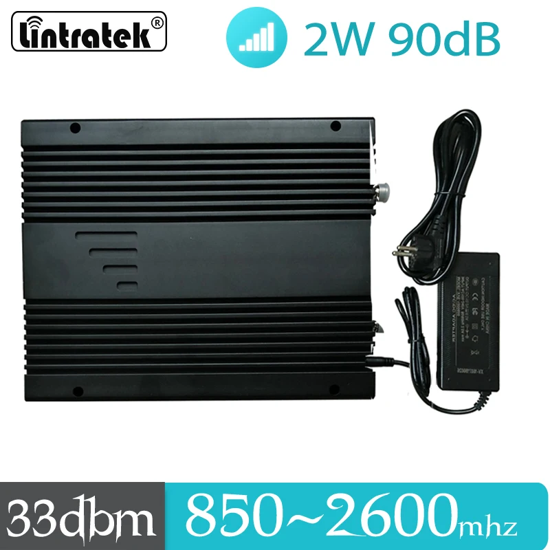 2W 85dB Mobile Signal Booster 800-2600mhz 2G 3G 4G Square Meters GSM WCDMA LTE Cell Phone Repeater 33dBm Powerful Amplifier | Мобильные