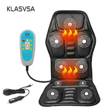 Массаж спины с подогревом сиденье Топпер автомобилей Офис сиденье массажер тепла Вибрация Подушки сзади Средства ухода за кожей Шеи Массажное Кресло расслабляющий массаж