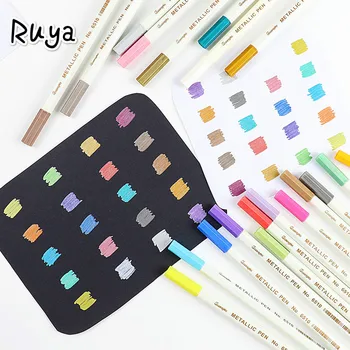 

20 colors pen marker for black paper drawing School Art supplies white paint sharpie tombow copic markers highlighters stabilo