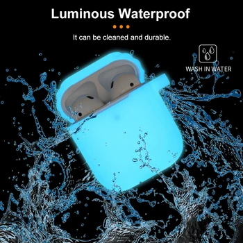 

Fluorescence Soft Cases For Apple Airpods 1 2 Protective Bluetooth Wireless Earphone Cover For Apple Air Pods Charging TPU Bags