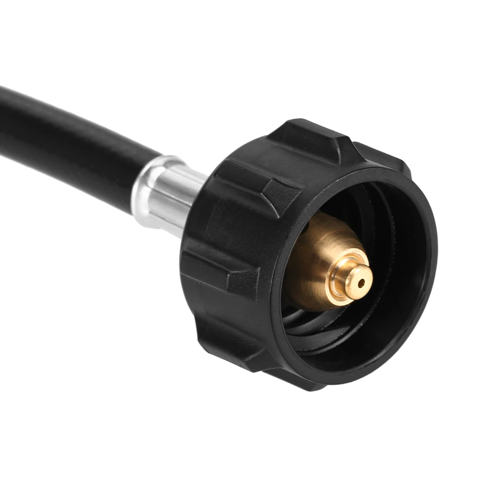 12 Inch Pigtail Propane Hose RV Auto-Changeover Hose QCC1 Connector with 1/4'' Inverted Male Flare For Outdoor Heaters