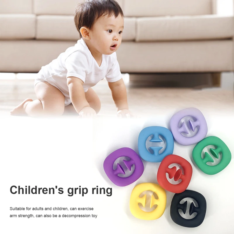 Precio bajo Empuñaduras de mano para niños y adultos, juguete sensorial con anillo de agarre, antiestrés y antiestrés para el Autismo bWwnMaKlKpk